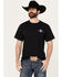 Image #3 - Cowboy Up Men's Live & Die by the Saddle Short Sleeve Graphic T-Shirt, Black, hi-res