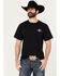 Image #3 - Cowboy Up Men's Live & Die by the Saddle Short Sleeve Graphic T-Shirt , Black, hi-res
