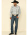 Image #3 - Moonshine Spirit Men's Wash Out Plaid Long Sleeve Western Shirt, Blue, hi-res