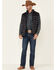 Image #2 - Cody James Core Men's Heather Charcoal Midnight Heat Sealed Zip-Front Puffer Vest, Charcoal, hi-res