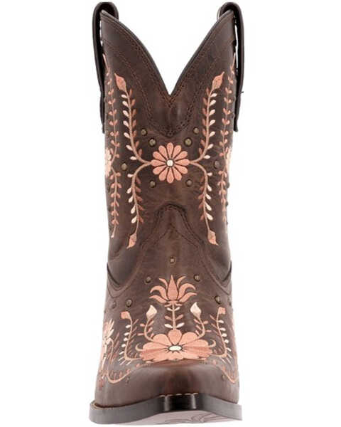 Image #4 - Durango Women's Crush Rose Wildflower Western Boots - Snip Toe , Rose, hi-res