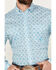Roper Men's Amarillo Geo Medallion Long Sleeve Button Down Western Shirt, Blue, hi-res
