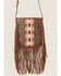 Shyanne Women's Tooled Southwestern Fringe Crossbody Bag, Brown, hi-res