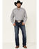 Image #2 - Ariat Men's Structure Stretch Striped Long Sleeve Western Shirt , Grey, hi-res