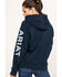 Image #2 - Ariat Women's FR Primo Fleece Logo Hooded Sweatshirt, Navy, hi-res