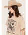 Image #2 - Rock & Roll Denim Women's Saddle Up Short Sleeve Graphic T-Shirt, Taupe, hi-res