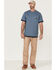 Image #2 - Hawx Men's Layered Work Pocket T-Shirt , Light Blue, hi-res