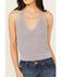 Image #3 - Cleo + Wolf Women's Sweater Knit Tank, Light Purple, hi-res