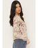 Image #2 - Originality Women's Cow Print Button-Down Cardigan, Off White, hi-res