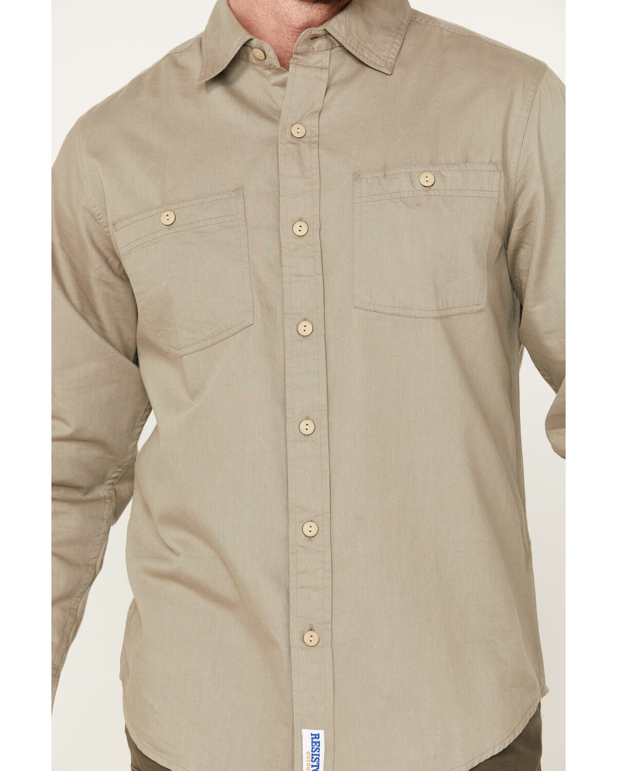 Image #3 - Resistol Men's Aspen Long Sleeve Button Down Western Shirt, Sage, hi-res