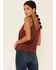 Shyanne Women's Chocolate Knotted Strap Tank Top , Chocolate, hi-res