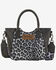 Image #1 - Wrangler Women's Leopard Print Small Crossbody Tote, Black, hi-res