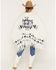 Image #4 - Idyllwind Women's Meadowlark Sweater Shawl, Cream/blue, hi-res