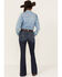 Ariat Women's R.E.A.L High Rise Raegan Flare Midnight Jeans, Dark Wash, hi-res