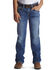 Ariat Boys' B4 Relaxed Fit Boundary Dakota Bootcut Jeans, Blue, hi-res