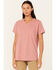Image #1 - Ariat Women's Rebar Cotton Strong Short Sleeve Work Tee, Red, hi-res