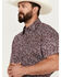 Image #3 - Rodeo Clothing Men's Paisley Print Short Sleeve Snap Western Shirt, , hi-res