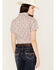 Image #4 - Rough Stock by Panhandle Women's Paisley Print Stretch Short Sleeve Western Snap Shirt, , hi-res