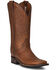 Image #1 - Circle G Women's Embroidered Leather Western Boots - Broad Square Toe , Tan, hi-res