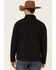 Image #4 - Justin Men's Solid Stillwater Logo Sleeve Zip-Front Fleece Jacket, Black, hi-res