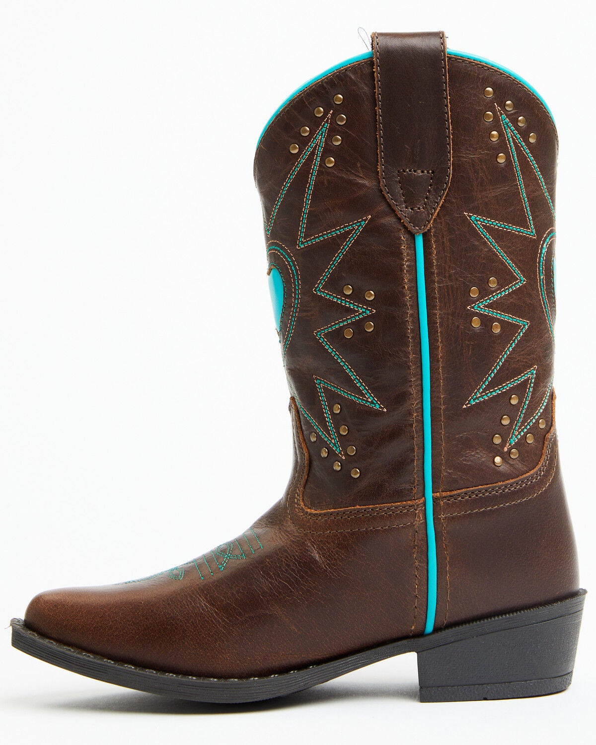 Image #3 - Shyanne Girls' Zetta Western Boots - Snip Toe, Brown, hi-res