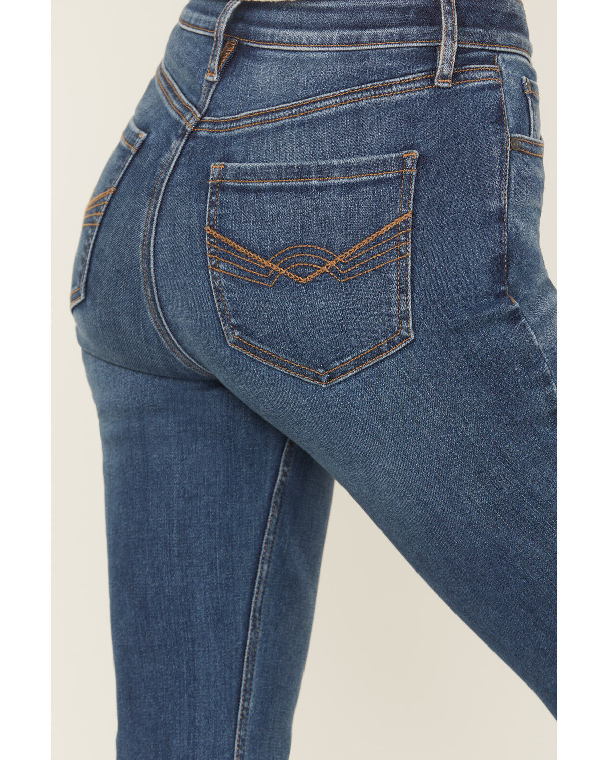 Image #4 - Idyllwind Women's Legend Medium Wash High Rise Bootcut Hold It In Extreme Stretch Denim Jeans, Medium Wash, hi-res