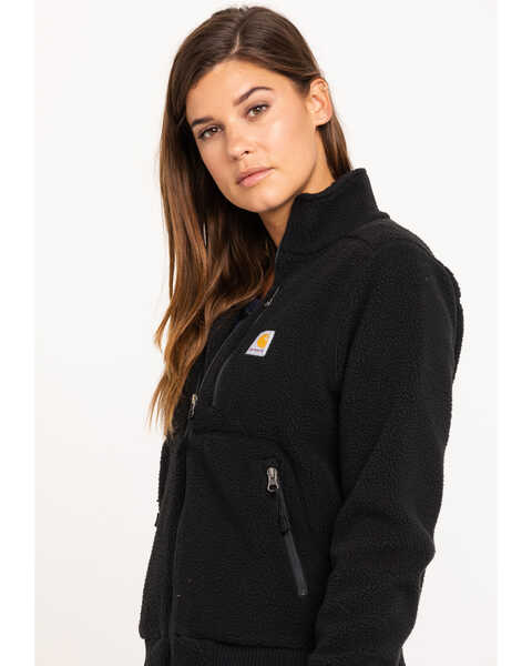 Image #5 - Carhartt Women's High Pile Fleece Jacket, Black, hi-res