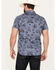 Image #4 - Pendleton Men's Laramie Cowboy Print Short Sleeve Snap Western Shirt, Blue, hi-res