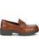 Image #2 - Born Women's Carrea Platform Penny Loafer Shoes, Brown, hi-res