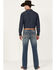 Image #3 - RANK 45® Men's Sidewinder Medium Wash Slim Straight 4-Way Stretch Denim Performance Jeans, Blue, hi-res
