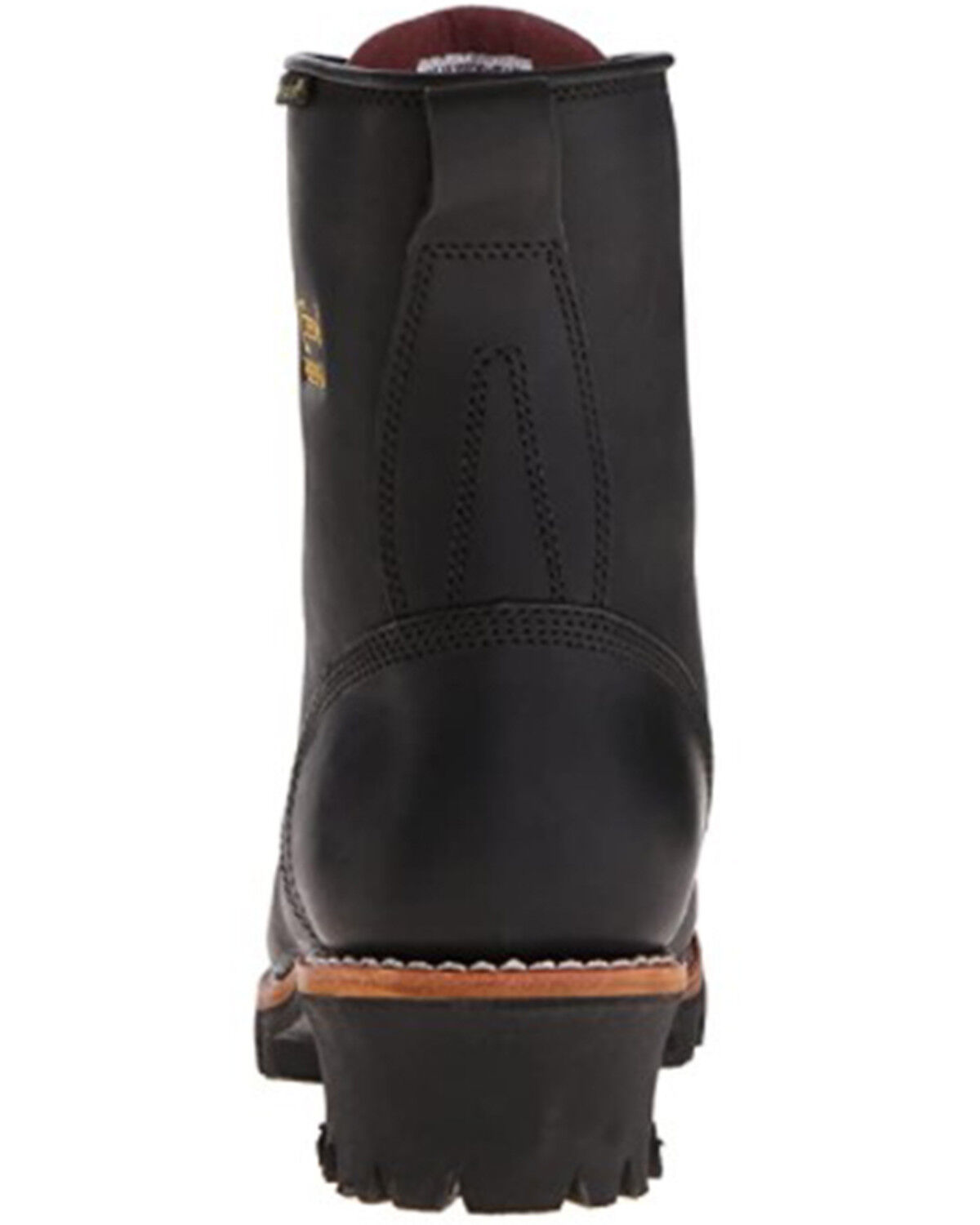 Image #4 - Chippewa Men's Waterproof & Insulated 8" Logger Boots - Steel Toe, Black, hi-res