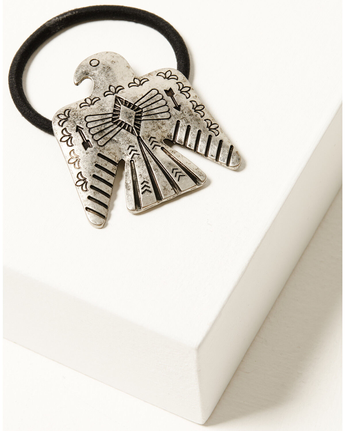 Image #2 - Shyanne Women's Thunderbird Ponytail Holder, Silver, hi-res
