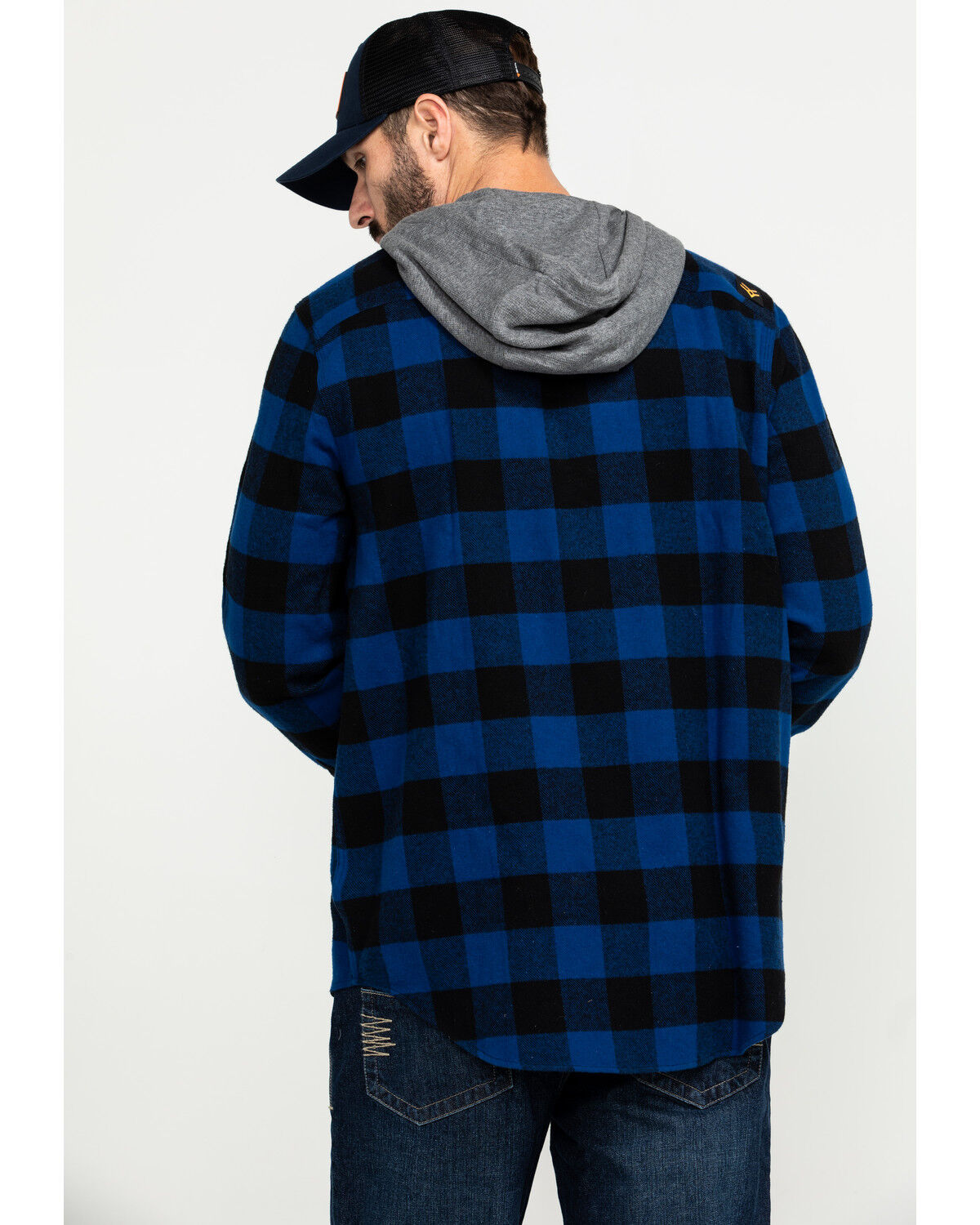 plaid blue jacket