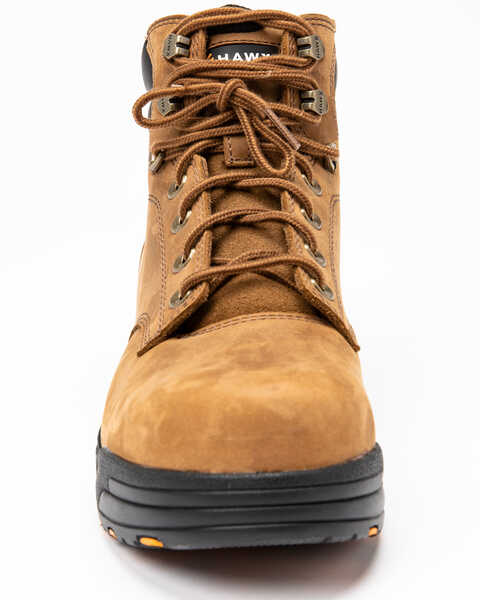 Image #4 - Hawx Men's 6" Enforcer Work Boots - Composite Toe, Brown, hi-res