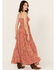 Image #4 - Angie Women's Floral Maxi Dress, Rust Copper, hi-res