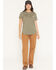 Image #1 - Carhartt Women's Carpenter Canvas Pants, Brown, hi-res