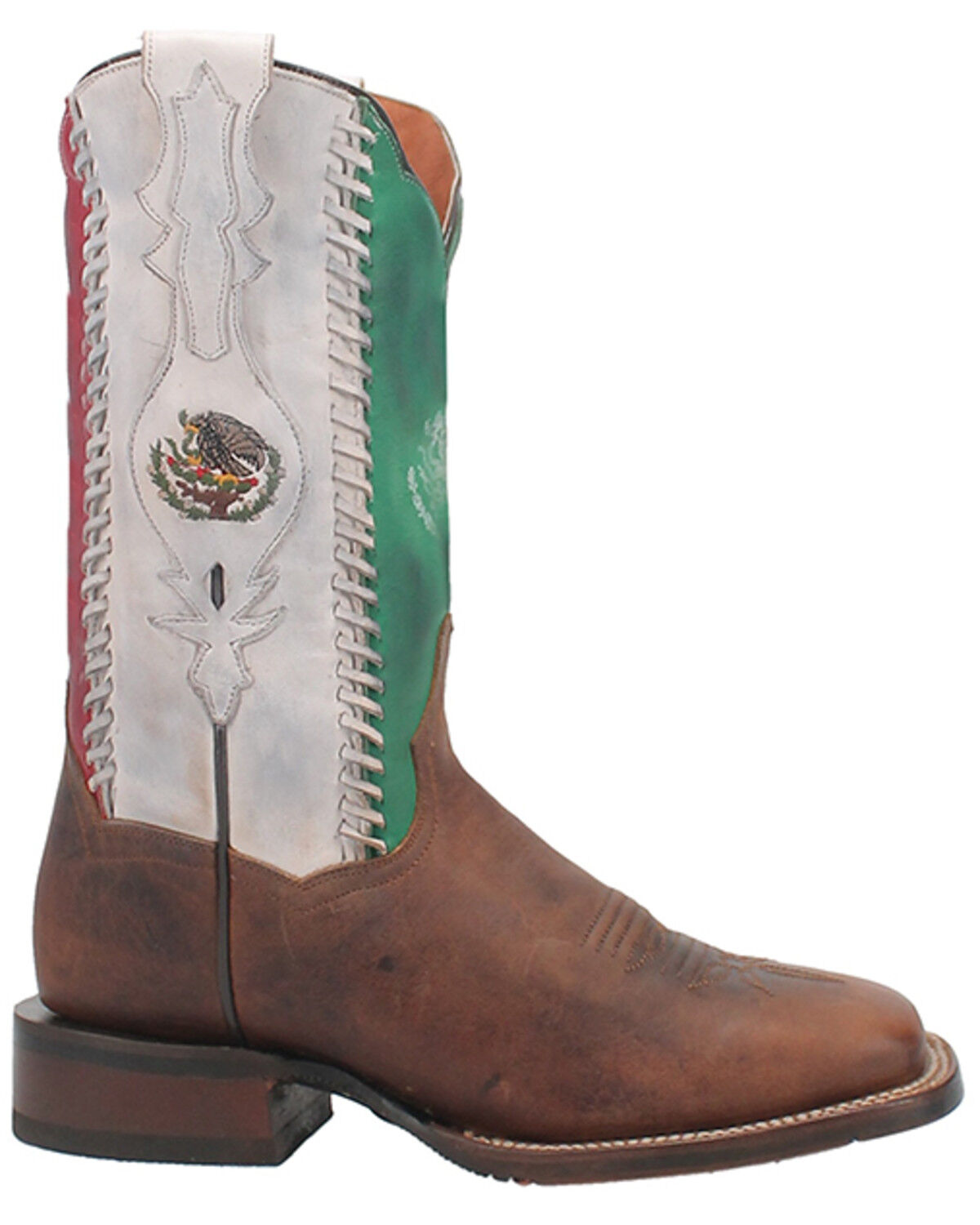 Image #2 - Dan Post Women's Bandera Western Boots - Broad Square Toe, Tan, hi-res