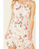 Image #3 - Miss Me Women's Floral Cutout Halter Mini Dress, Ivory, hi-res
