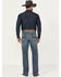 Image #3 - Cinch Men's Dark Wash Relaxed Bootcut Performance Stretch Denim Jeans, Indigo, hi-res