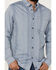 Image #3 - Cody James Men's Buckle Up Chambray Striped Button-Down Long Sleeve Stretch Western Shirt, Light Blue, hi-res