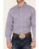 Wrangler 20X Men's AC Purple Geo Print Long Sleeve Snap Western Shirt , Purple, hi-res