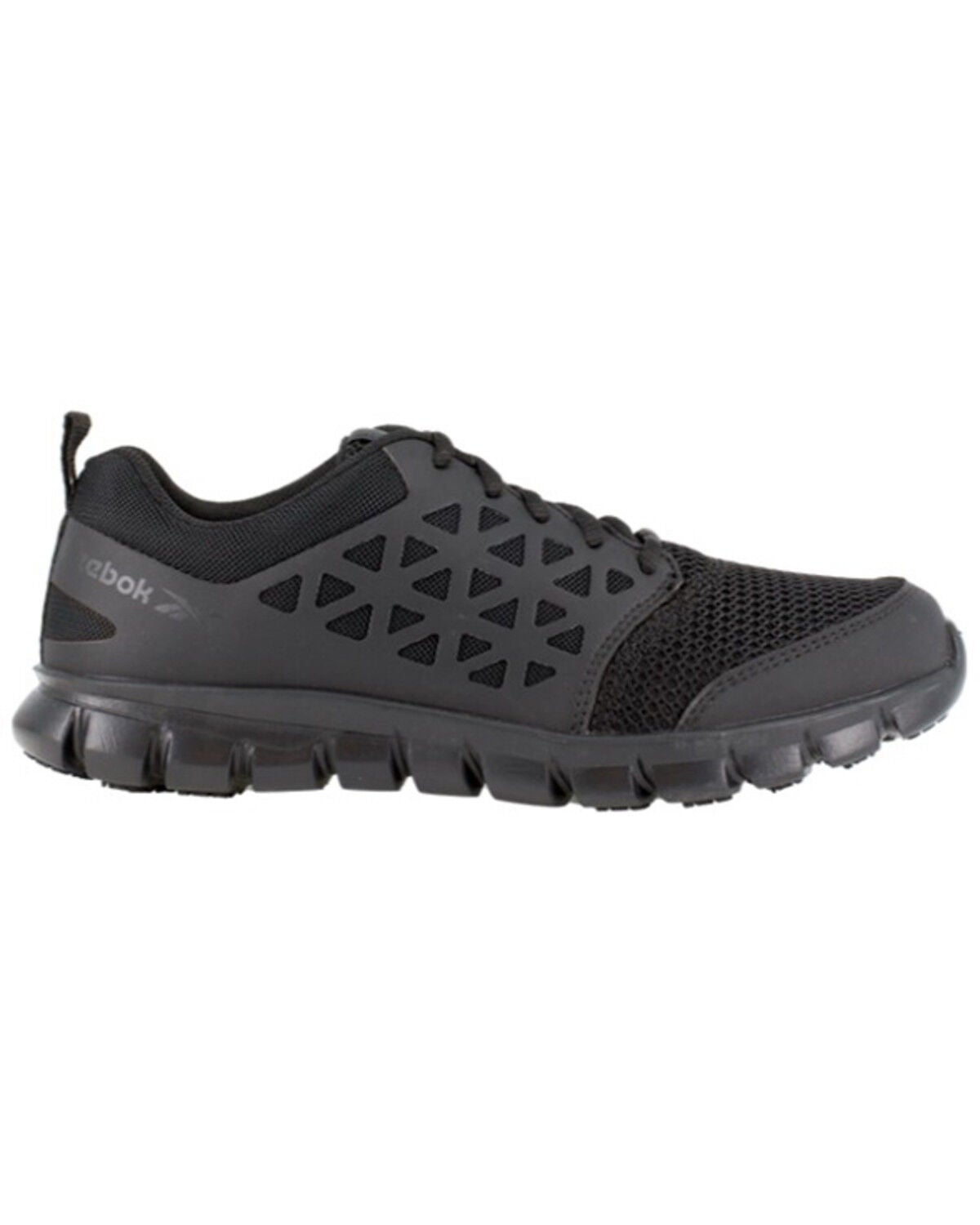 Image #2 - Reebok Women's Sublite Cushion Athletic Work Shoes - Round Toe, Black, hi-res