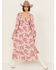 Image #1 - Free People Women's Jaymes Floral Print Long Sleeve Midi Dress, Light Purple, hi-res