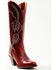 Image #1 - Idyllwind Women's Icon Embroidered Western Tall Boot - Round Toe, Red, hi-res