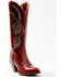 Image #1 - Idyllwind Women's Icon Embroidered Western Tall Boot - Medium Toe, Red, hi-res
