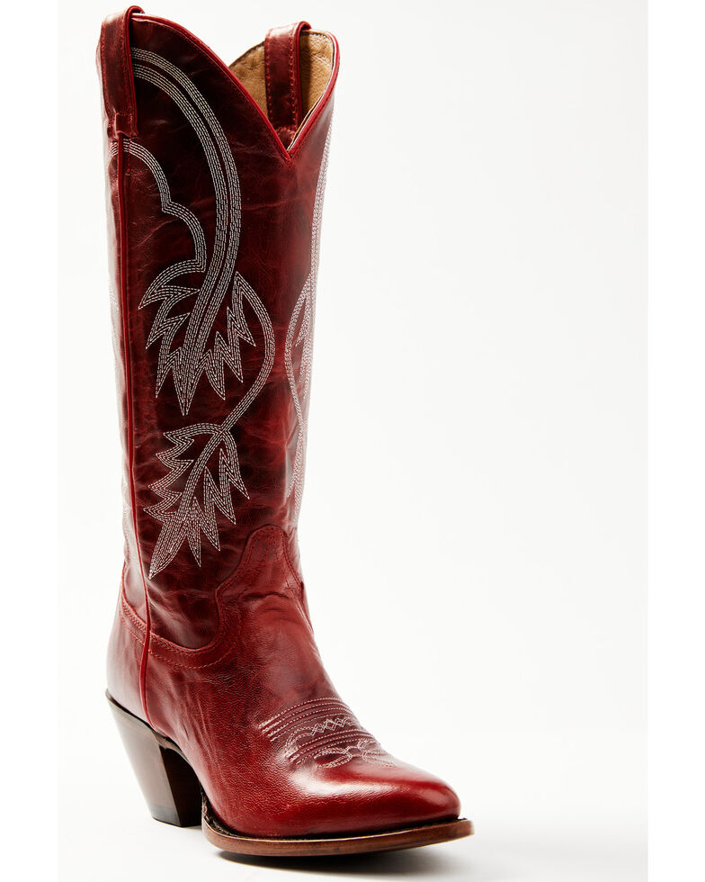 Idyllwind Women's Icon Embroidered Western Tall Boot - Round Toe, Red, hi-res