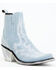 Image #1 - Liberty Black Women's Simone Made in Denim Western Booties - Round Toe, Light Blue, hi-res