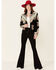 Double D Ranch Women's Cowgirl Queen Zip-Front Suede Jacket , Black, hi-res