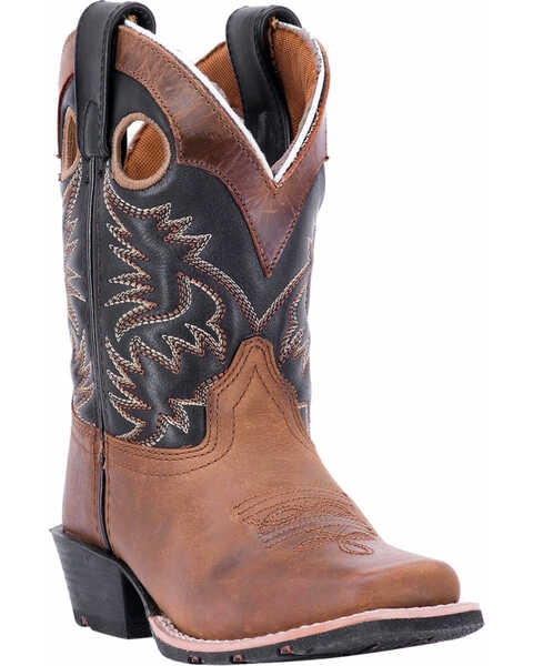 Image #1 - Dan Post Boys' Rascal Western Boots - Square Toe, Brown, hi-res
