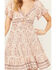 Image #3 - Angie Women's Paisley Knot Front Dress , White, hi-res